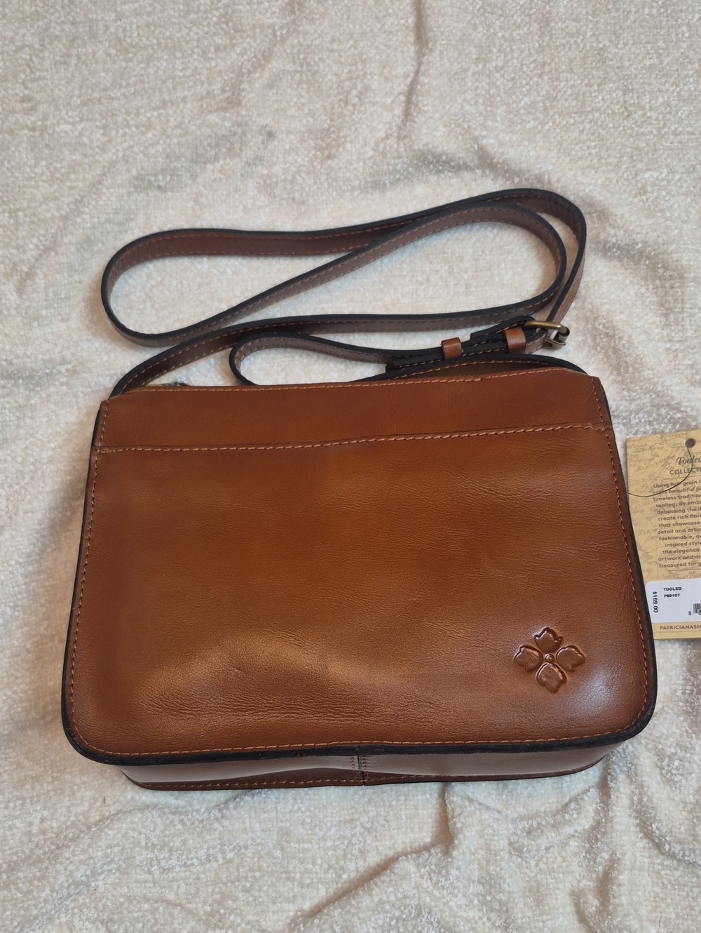 Patrica Nash Leather Crossbody Bag in Brown